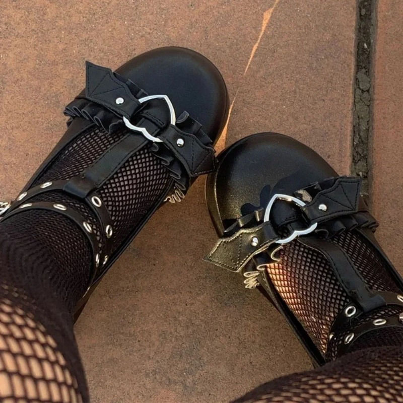 Women Shoes Size - Nieuwe Zoete Hart Gesp Wiggen Mary