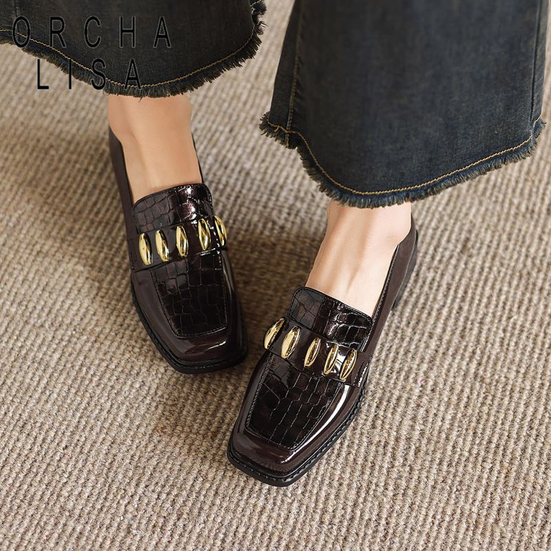 Women'S Shoes Extended Sizes - ORCHA LISA Mode Glanzende Vrouwen Flats