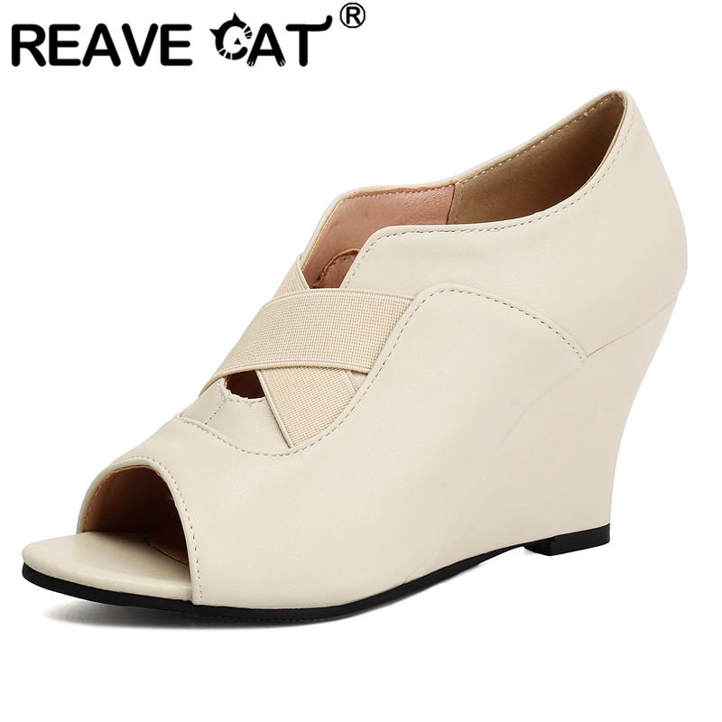 Women'S Shoes Extended Sizes - REAVE CAT Zwarte Dames Sandalen Peeptoe