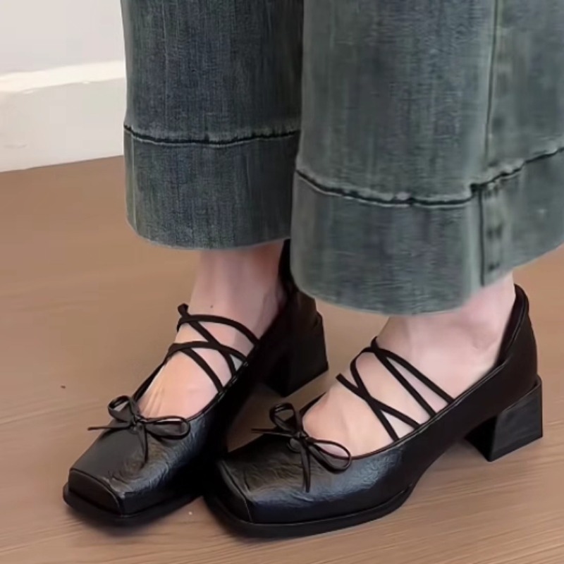 Women'S Shoes In Size 12 - Enkele schoenen Mode Nieuwe vierkante neus