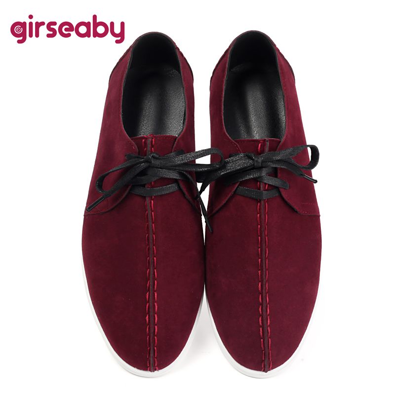 Women'S Shoes Extended Sizes - Girseaby Retro Herenschoenen Unisex Flats Ronde
