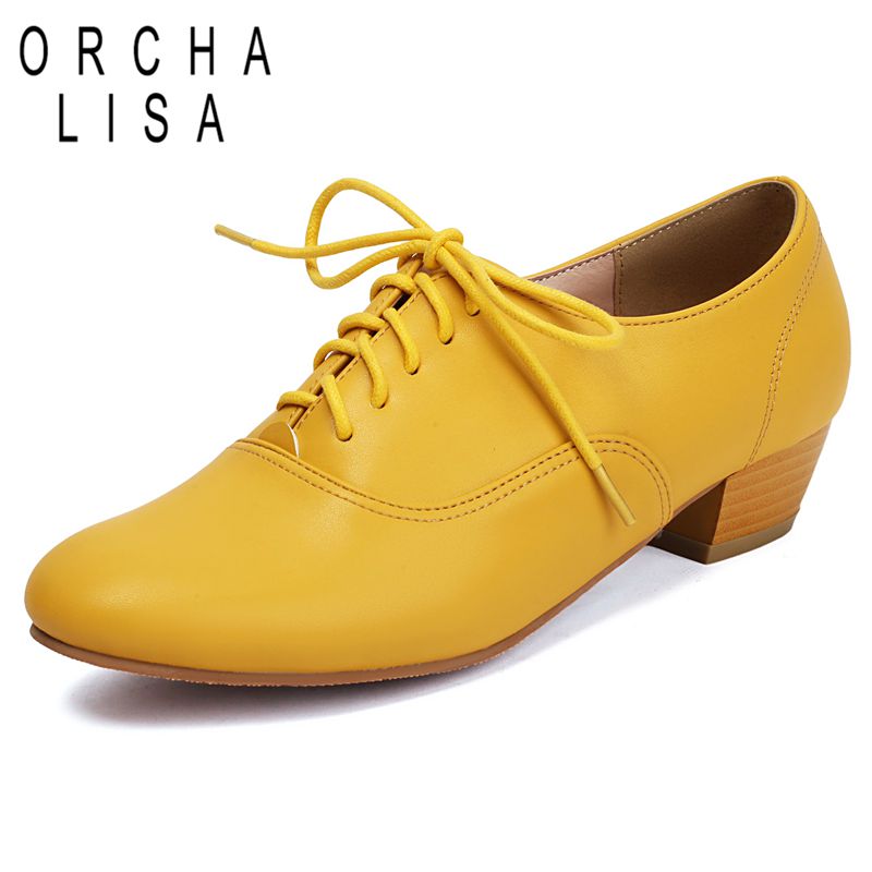Women'S Shoes Extended Sizes - ORCHA LISA Vintage Dagelijkse Hakken met