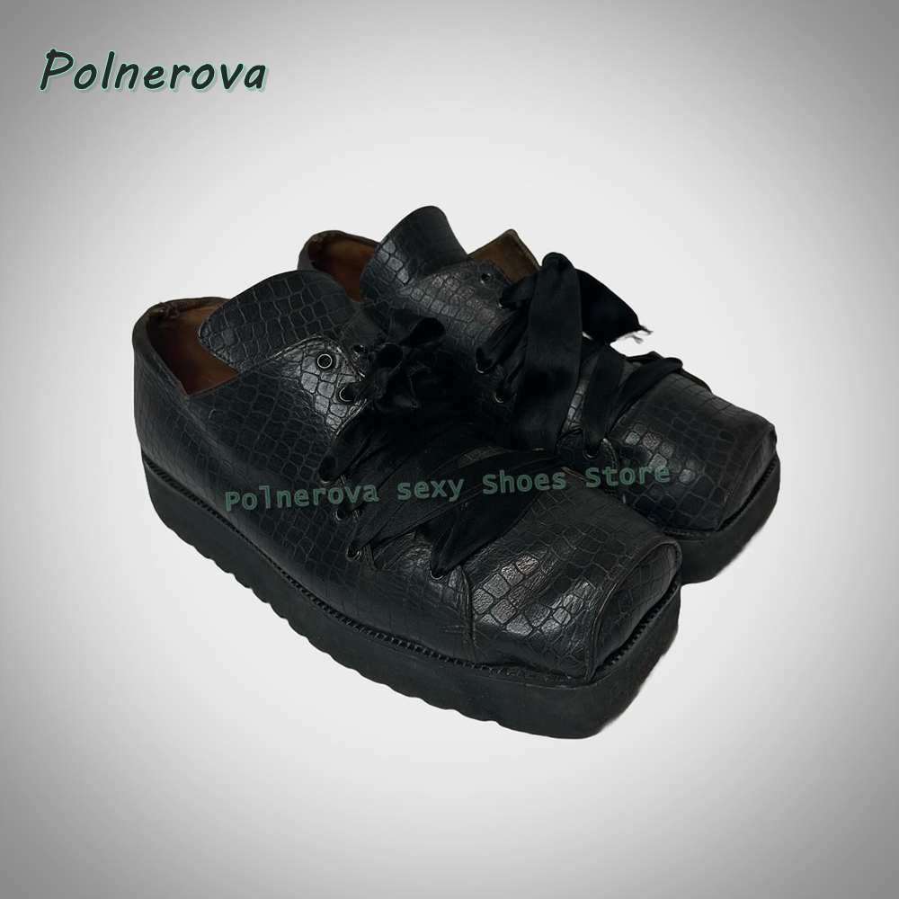 Women'S Shoes Crocs - Dames Gothic veterboots met chunky zool,