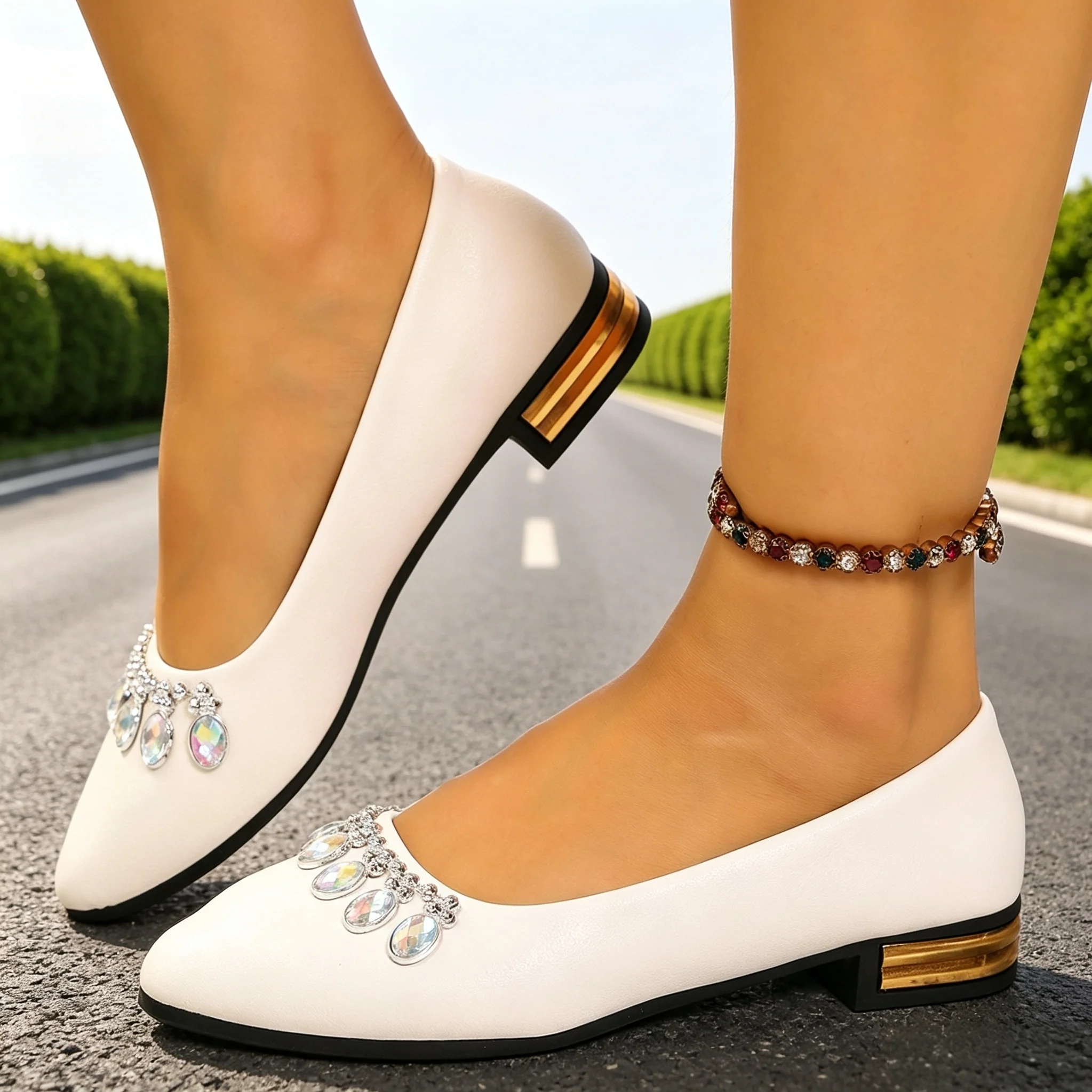 Women Shoes Size - Dames Flats Pointed Toe Balletschoenen Plus