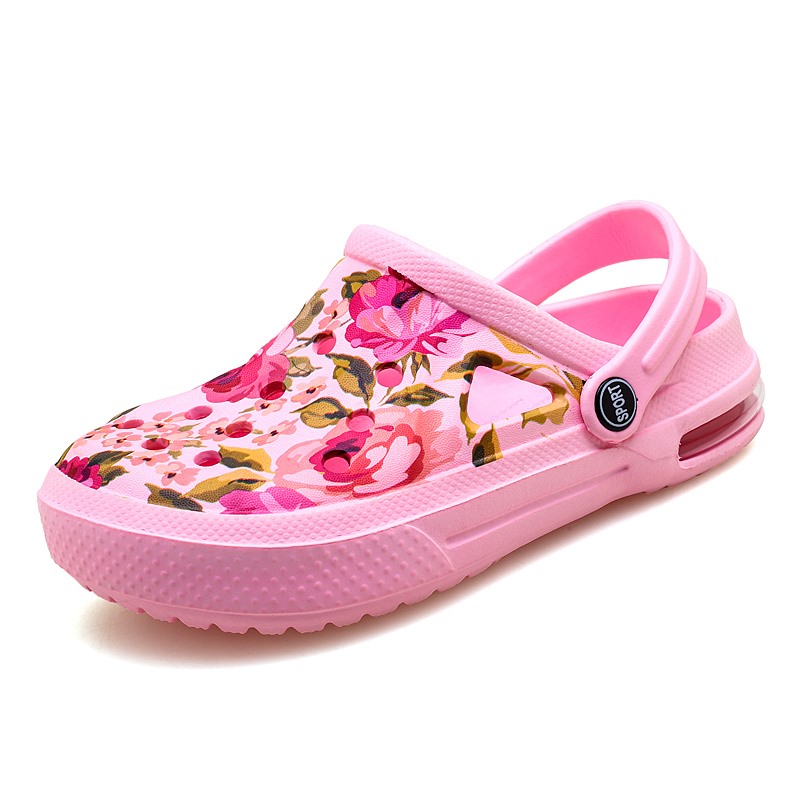 Women'S Shoes Crocs - Zomer Vrouwen Bloemen Graffiti Klompen Sandalen