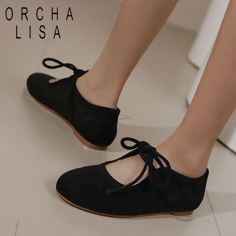 Women'S Shoes Extended Sizes - ORCHA LISA Fashion Flock Suède Dames