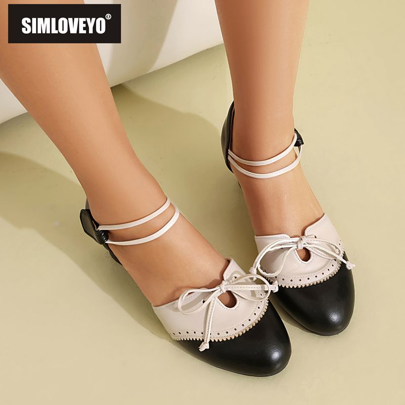 Women'S Shoes Extended Sizes - SIMLOVEYO Merk Vrouwen Sandalen Ronde Neus