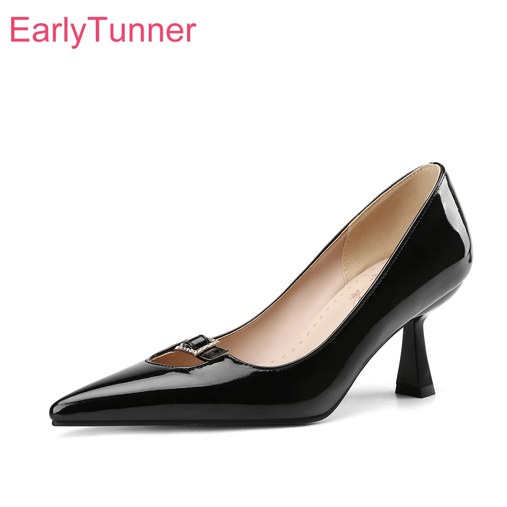 Women'S Shoes In Size 12 - Lente Nieuwe Volwassen Zwarte Wijnrode Dames