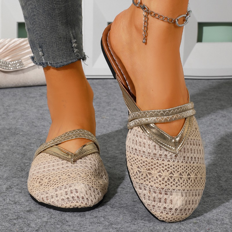 Dames zomer slippers met geslo - Slip On Mule Flat recensie en prijs