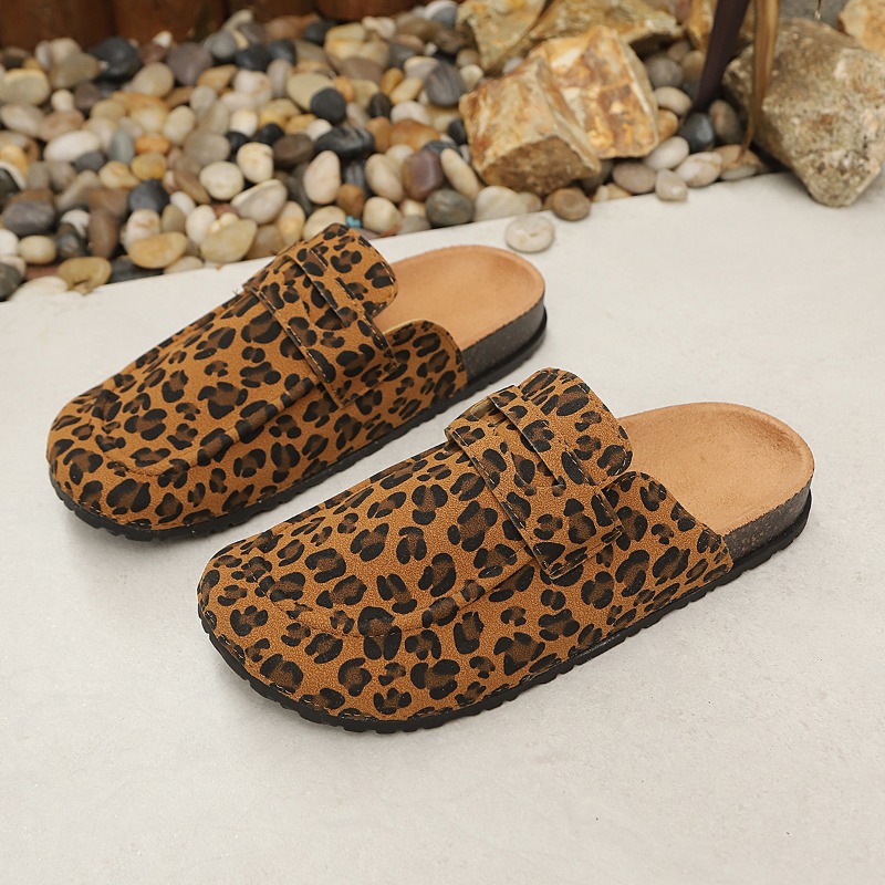 Dames pantoffels met luipaardp - Slip On Mule Flat recensie en prijs
