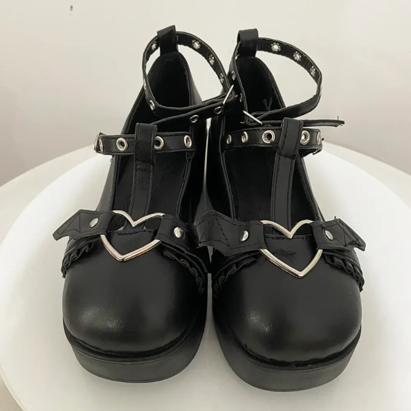 Nieuwe Zoete Hart Gesp Wiggen  - Women Shoes Size recensie en prijs