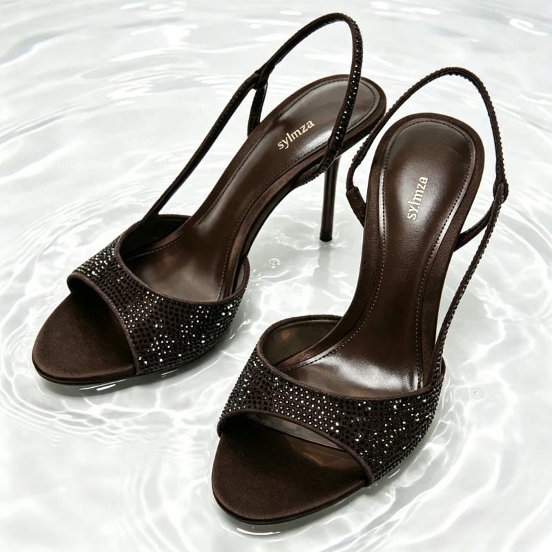 Mode Kristal Detail Slingback  - Women Shoes Luxury Brand recensie en prijs