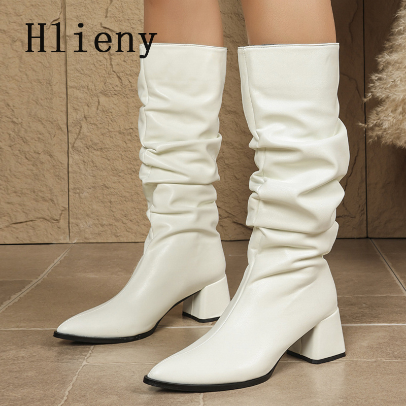 Hlieny Fashion Geplooide Leren - Women'S Shoes In Size 12 recensie en prijs