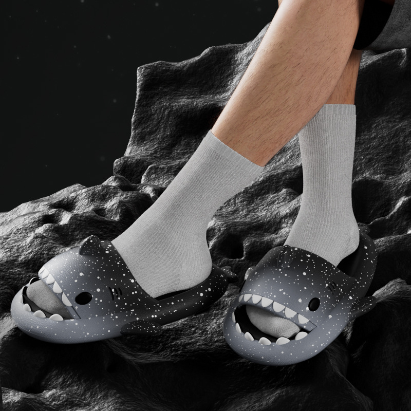 Leuke Cartoon Haai Slippers Vo - Women'S Shoes To Men'S Size recensie en prijs