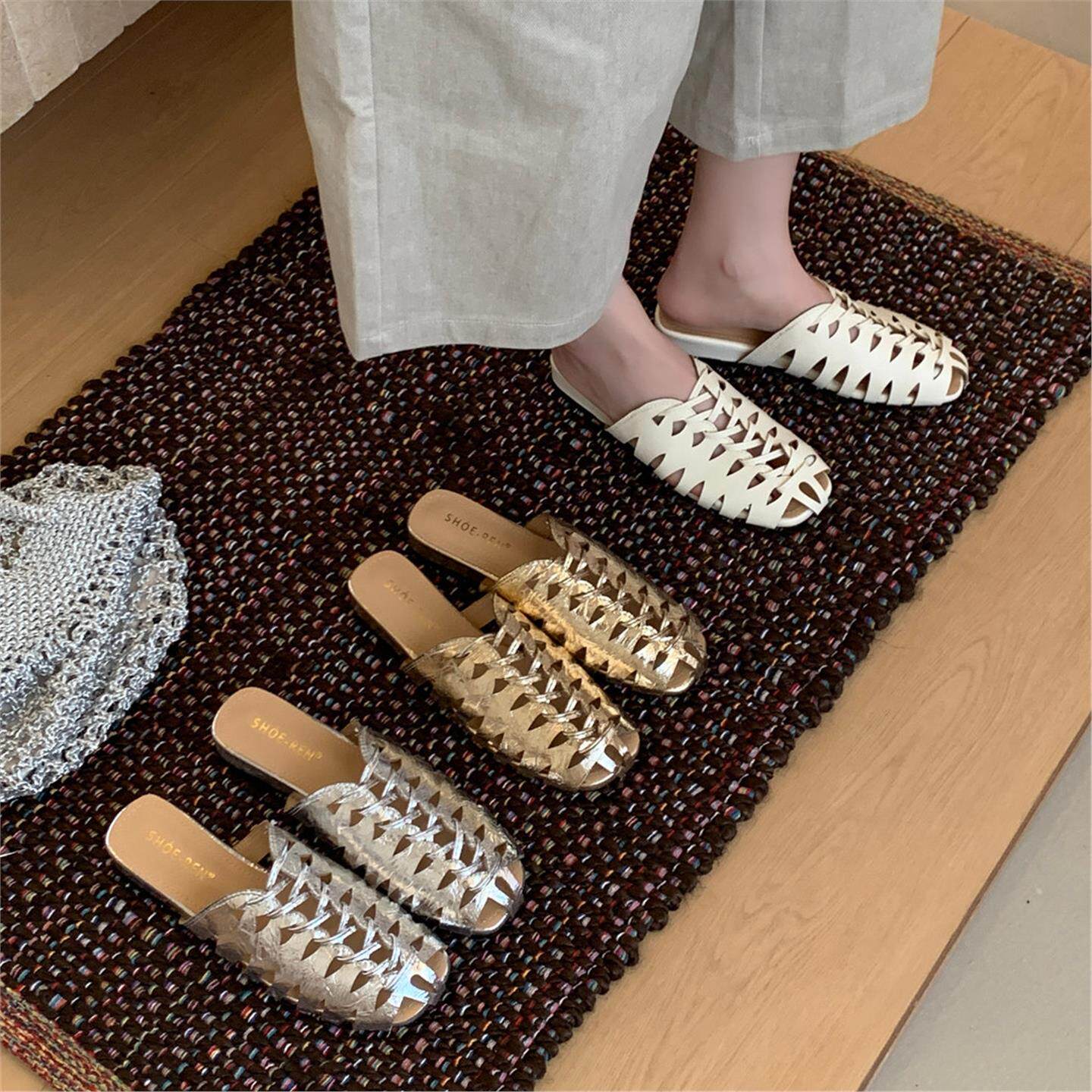 luxe merk handgemaakt geweven  - Slip On Mule Flat recensie en prijs