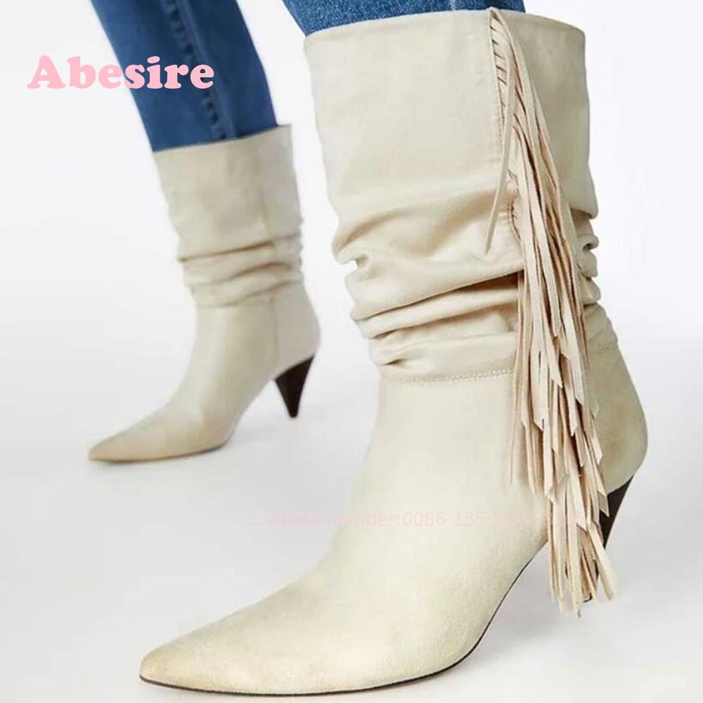 Witte Kegelhak Franje Schoenen - Women'S Shoes Vegan recensie en prijs