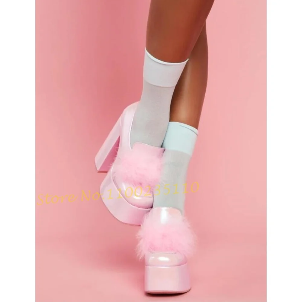 Roze Pom Platform Loafers Scho - Women'S Shoes Vegan recensie en prijs