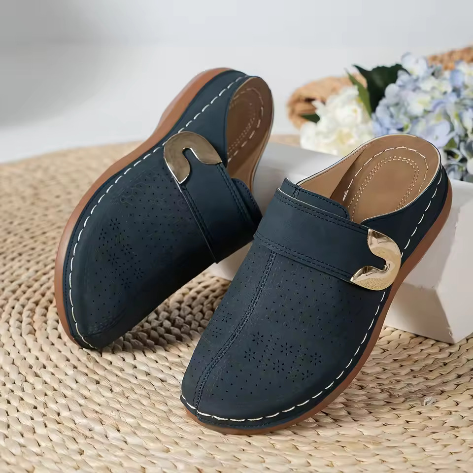 Comfortabele muiltjes voor dam - Slip On Mule Flat recensie en prijs