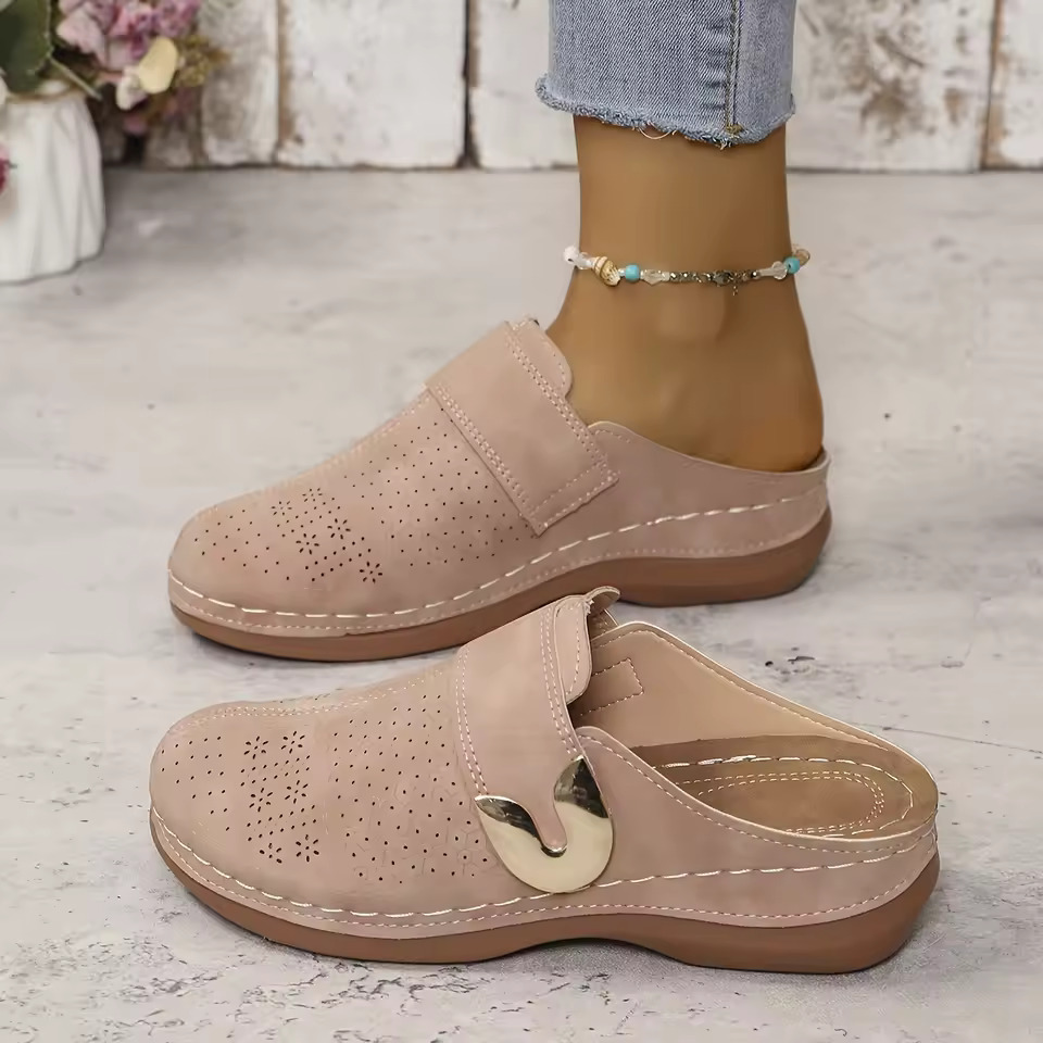 Comfortabele muiltjes voor dam - Slip On Mule Flat recensie en prijs