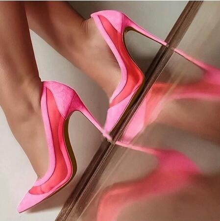 Sexy Naakt Roze Zwart Suède Me - Women'S Shoes In Size 12 recensie en prijs