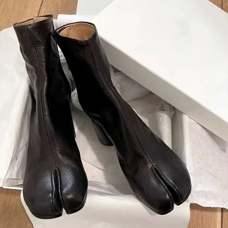 Luxe lederen Tabi dameslaarzen - Women Shoes Luxury Brand recensie en prijs