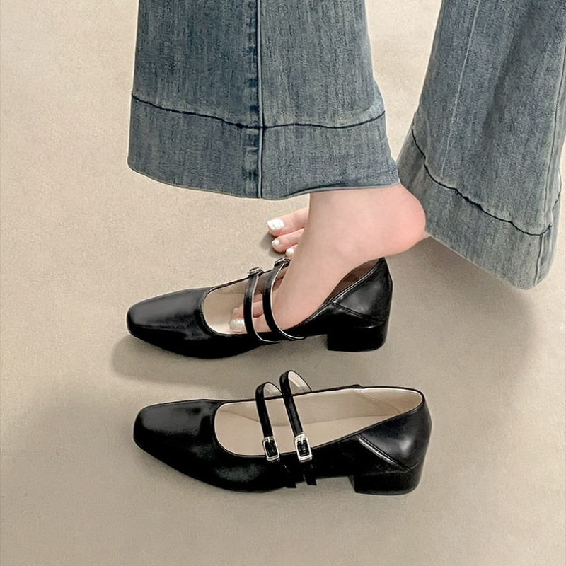 Vierkante neus lage hak dames  - Women Shoes Size recensie en prijs