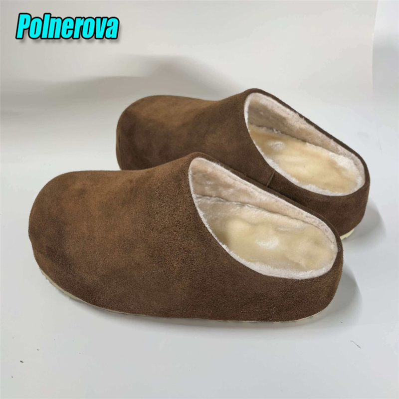Suède Pluche Dikke Zool Half S - Slip On Mule Flat recensie en prijs